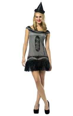 Rasta Imposta Adult Grey Glitter Crayola Costume