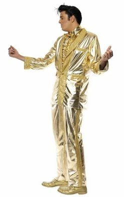 Smiffys Elvis Costume (Gold) All Themes