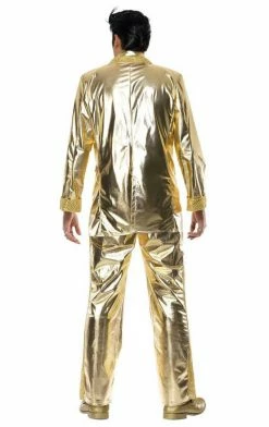 Smiffys Elvis Costume (Gold) All Themes