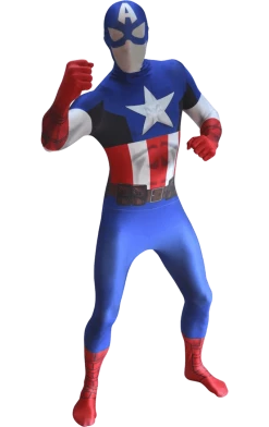Body Republic All Themes Deluxe Captain America Zappar Morphsuit
