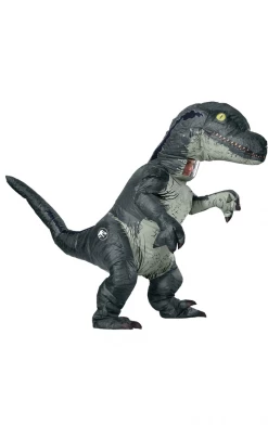 Rubies Inflatable Velociraptor Blue Costume
