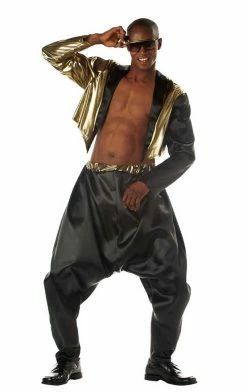 California Costumes All Themes Adult Old School Rapper 80s Costume
