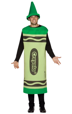 Rasta Imposta All Themes Mens Green Crayola Costume