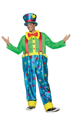 Rasta Imposta All Themes Adult Star Clown Costume