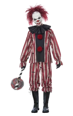California Costumes Mens Nightmare Clown Halloween Costume