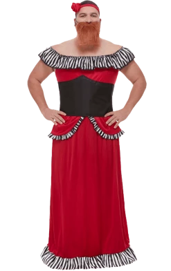 Smiffys Mens Bearded Lady Costume