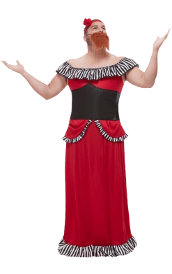 Smiffys Mens Bearded Lady Costume