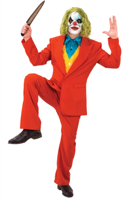 Palmer Agencies Mens Joker Halloween Movie Costume All Themes