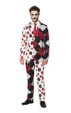 Suitmeister All Themes Mens Vintage Halloween Clown Suit