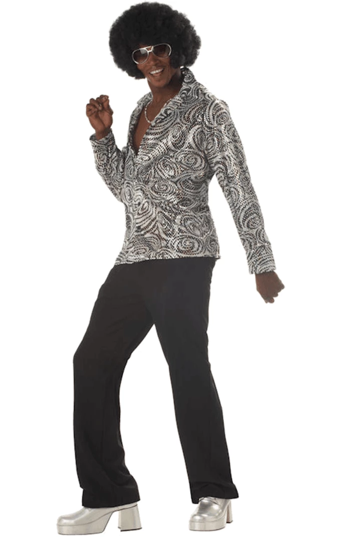 California Costumes Adult Groovy Disco 70s Shirt With Wig All Themes 3 California Costumes Adult Groovy Disco 70s Shirt With Wig All Themes