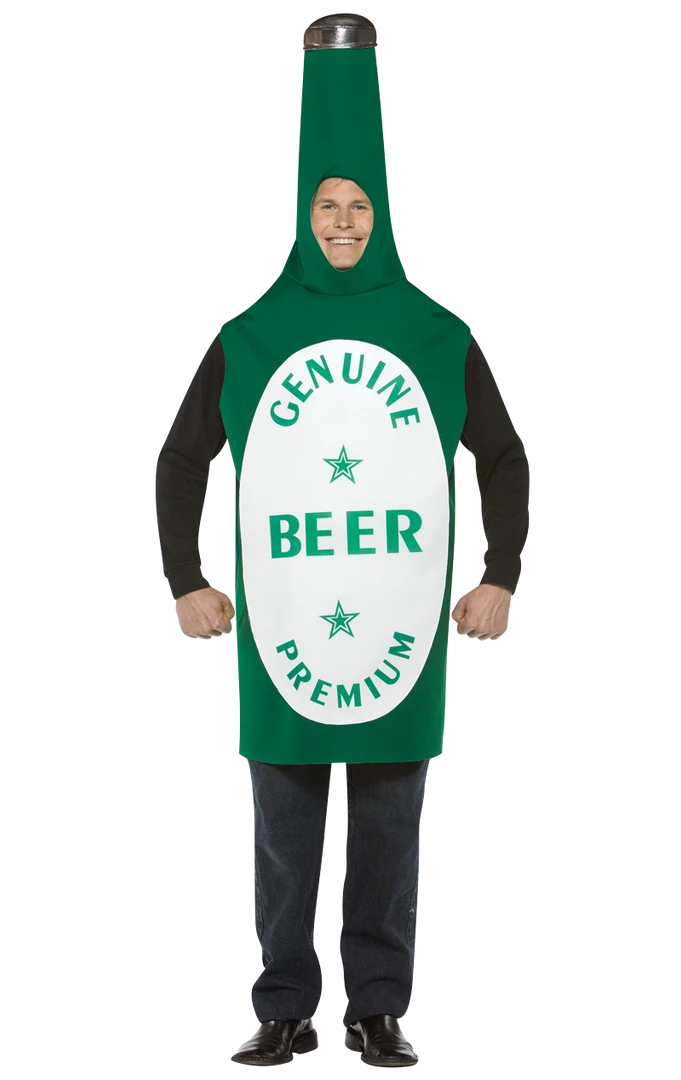 Rasta Imposta All Themes Adult Lightweight Beer Bottle Costume 3 Rasta Imposta All Themes Adult Lightweight Beer Bottle Costume