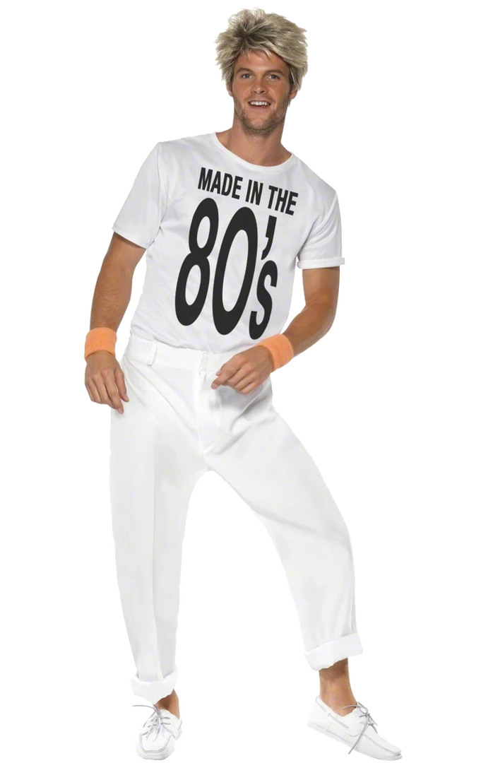 Smiffys Adult Made In The 80s Costume 3 Smiffys Adult Made In The 80s Costume