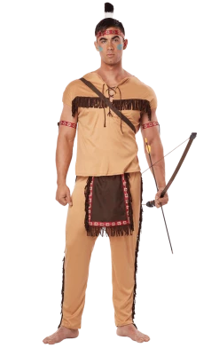 California Costumes Native American Warrior Costume