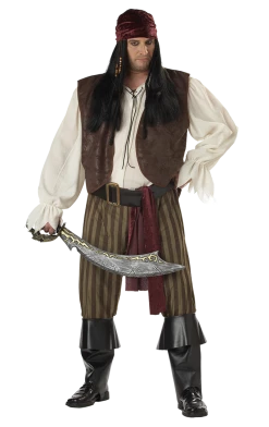 California Costumes Mens Plus Size Pirate Costume