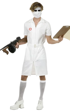 Charades Mens Twisted Nurse Costume All Themes