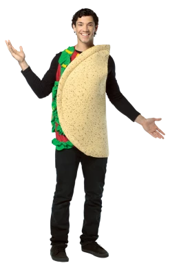Rasta Imposta Adult Light Weight Taco Costume All Themes