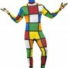Smiffys All Themes Rubiks Cube Second Skin Costume