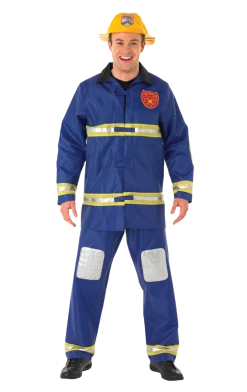 Rubies Adult Blue Fireman Costume