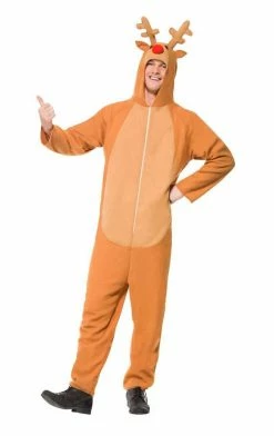 Smiffys Adult Reindeer Onesie Costume All Themes