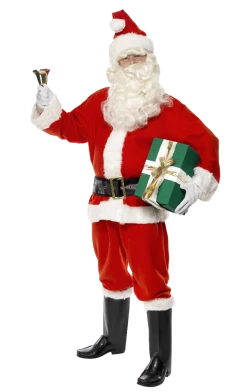 Smiffys Mens Deluxe Jolly Santa Costume