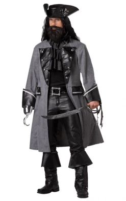 California Costumes Adult Blackbeard The Pirate Costume All Themes