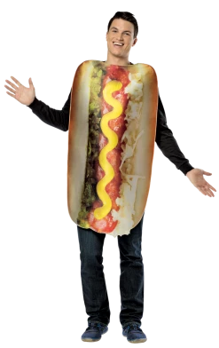 Rasta Imposta All Themes Adult Loaded Hot Dog Costume