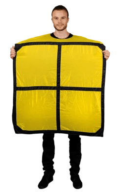 Body Republic Adult Tetris O Yellow Morph Costume All Themes