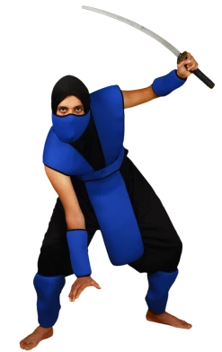 Body Republic Blue Sneaky Ninja Costume All Themes