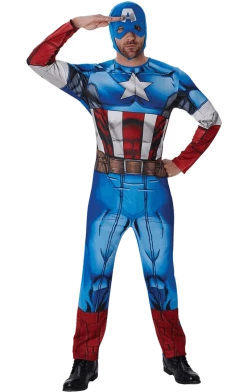 Rubies All Themes Adult Classic Captain America Costume