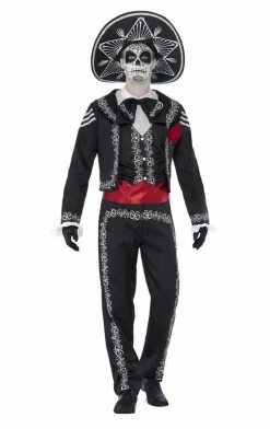 Smiffys Mens Day Of The Dead Senor Bones Costume All Themes