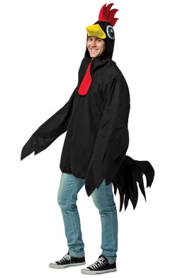 Angels Dist Adult Big Black Rooster Costume