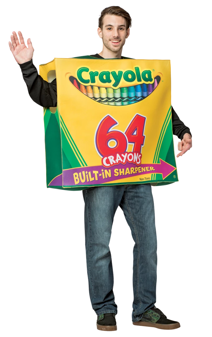 Angels Dist. Crayola Crayons 64 Box Costume 3 Angels Dist. Crayola Crayons 64 Box Costume