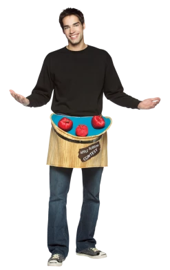 Rasta Imposta All Themes Adult Novelty Apple Bobbing Costume