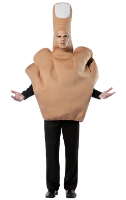 Rasta Imposta All Themes Adult Funny Big Middle Finger Costume