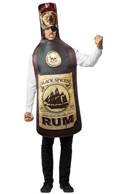 Rasta Adult Rum Bottle Pirate Costume All Themes