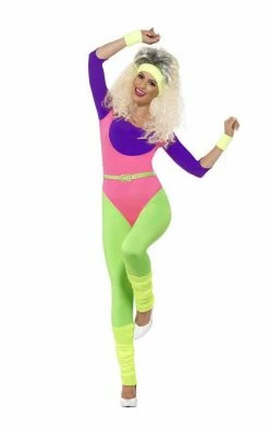 Smiffys All Themes Womens 80s Work Out Costume