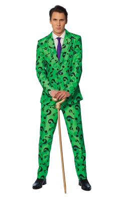 OppoSuits Mens The Riddler Suitmeister Costume