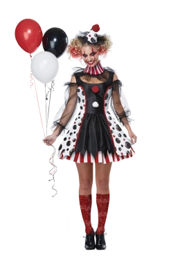California Costumes Womens Twisted Clown Halloween Costume All Themes