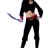 California Costumes All Themes Ladies Gothic Pirate Costume
