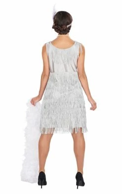 Orion Costumes Womens Costumes 1920s Silver Flapper Costume 7 Orion Costumes Womens Costumes 1920s Silver Flapper Costume