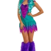 Generic Womens Fuzzy Frankie Monster Costume All Themes