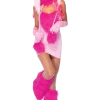 Leg Avenue All Themes Pink Fluff Monster Costume