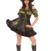 Rubies All Themes Ladies Green Patch Witch Costume