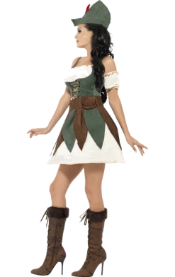 Smiffys All Themes Fever Female Robin Hood Costume