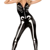 Elegant Moments Ladies Skeleton Jumpsuit Costume All Themes