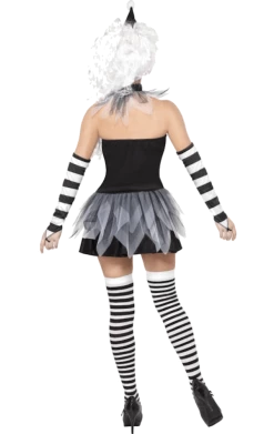 Smiffys All Themes Sinister Pierrot Clown Costume