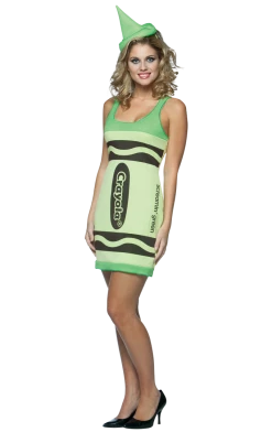Rasta Imposta Adult Green Crayola Dress