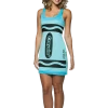 Generic Womens Costumes Crayola Blue Tank Dress Costume