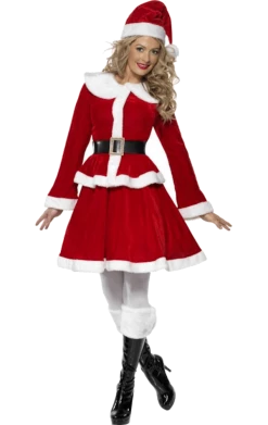 Smiffys Miss Elegant Santa Christmas Costume All Themes
