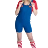 Fun Shack Womens Red Plumber Costume